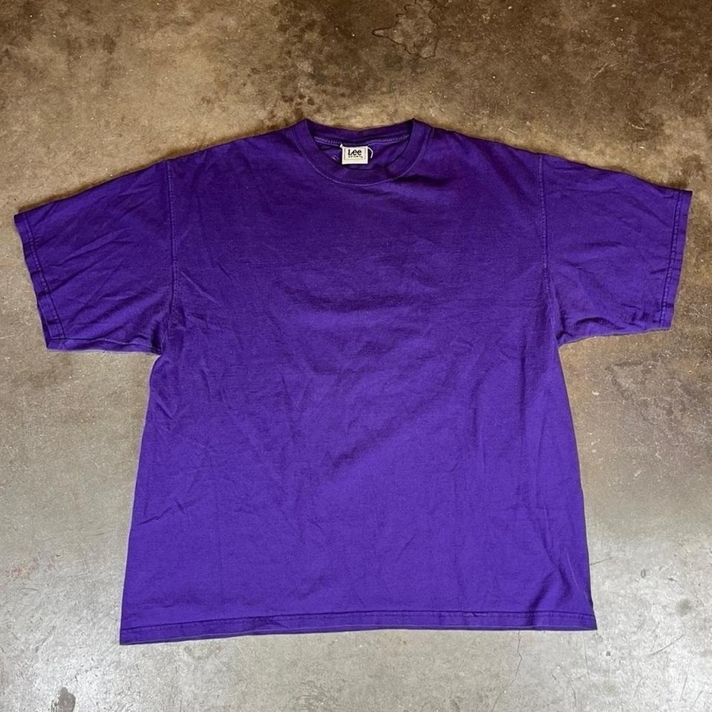 Vintage 90s‎ Lee purple blank tee Men's Size 2XL